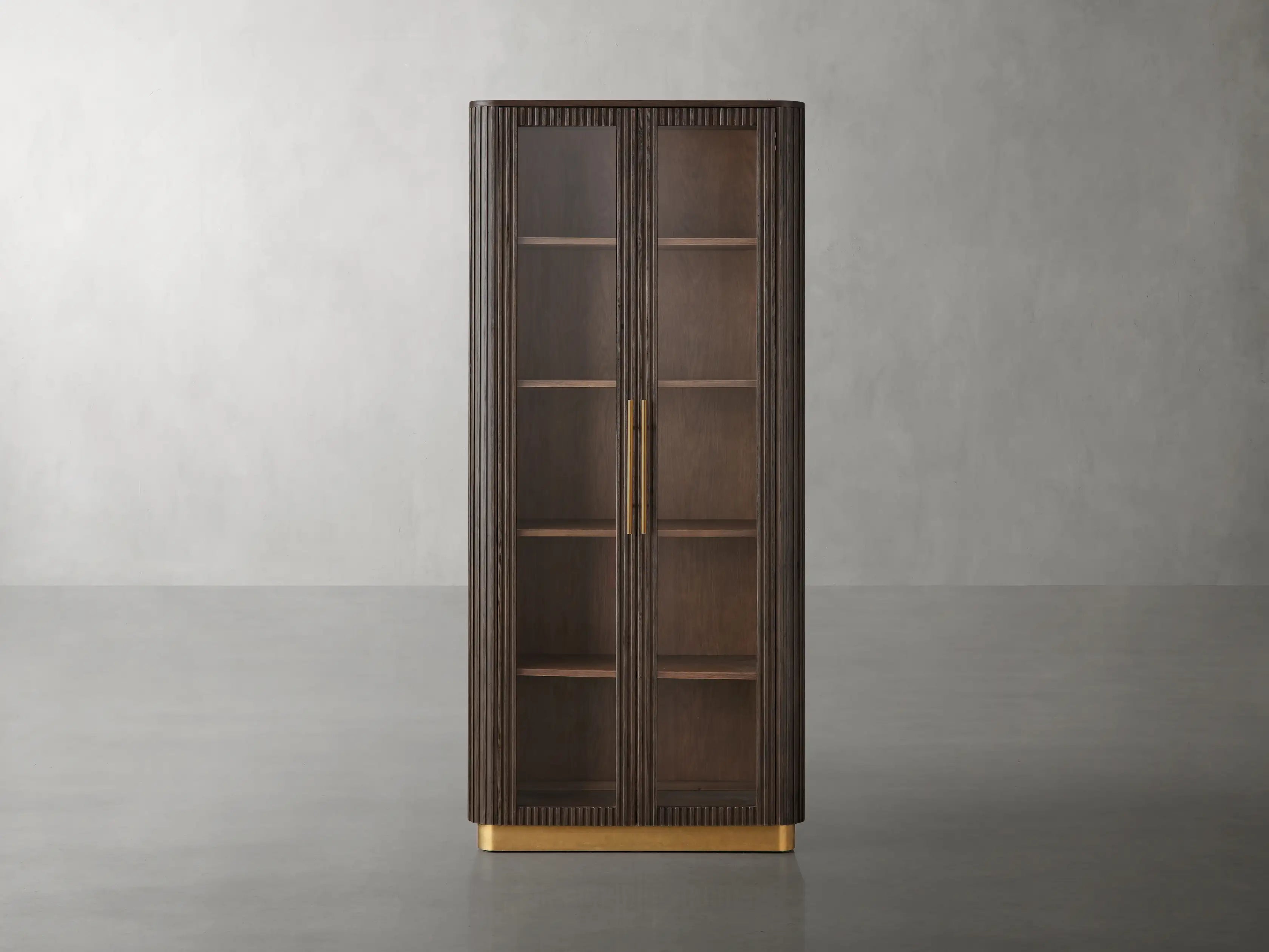 Finnegan Glass Tall Cabinet 80"H