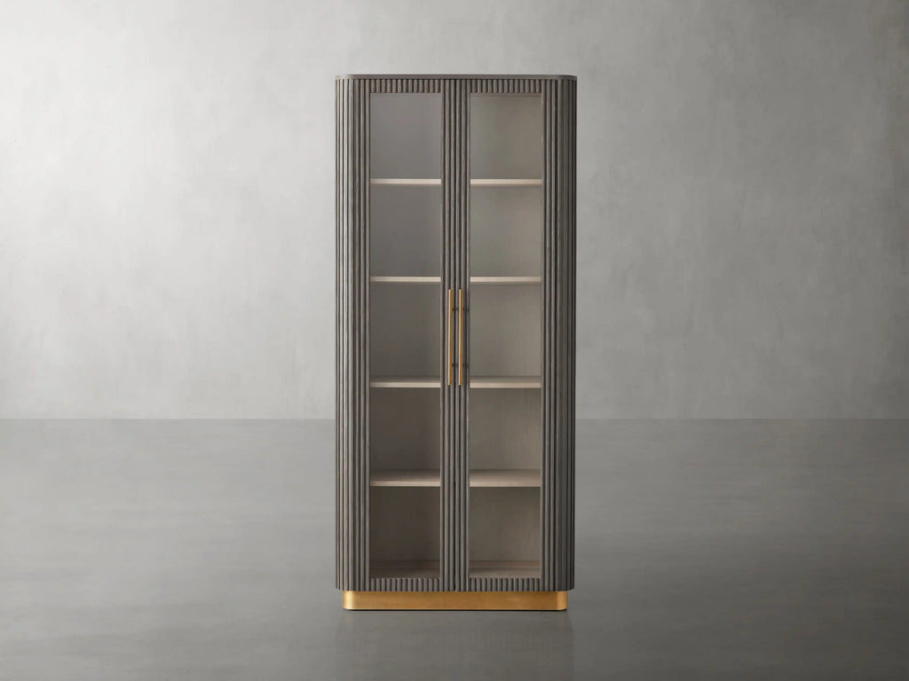 Finnegan Glass Tall Cabinet 80"H