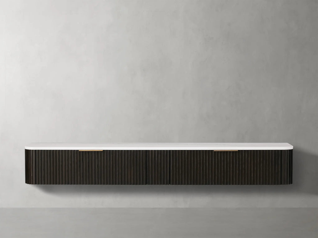 Finnegan Wall Mounted Media Console 72”W 96“W