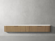 Finnegan Wall Mounted Media Console 72”W 96“W