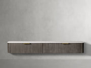 Finnegan Wall Mounted Media Console 72”W 96“W