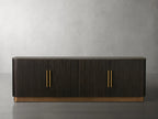 Finnegan Fluted Media Console 80”W 94“W