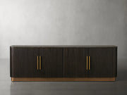 Finnegan Fluted Media Console 80”W 94“W