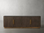 Finnegan Fluted Media Console 80”W 94“W