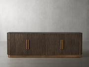 Finnegan Fluted Media Console 80”W 94“W