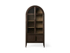 Haven Glass-Door Oak Cabinet  36“W 46”W