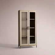 Avindra Glass Cabinet — BONE