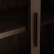 Avindra Glass Cabinet — CARAMEL