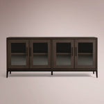 Avindra Sideboard with Glass Doors — CARAMEL