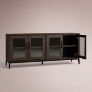 Avindra Sideboard with Glass Doors — CARAMEL