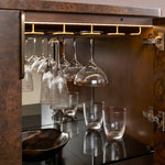 Marevia Burl Bar Cabinet