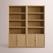 Norvella Modular Hutch Cabinet — SAND / DOUBLE