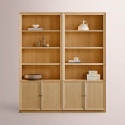 Norvella Modular Hutch Cabinet — SAND / DOUBLE