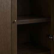 Norvella Modular Open Media Cabinet Set — MOCHA