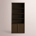 Norvella Modular Hutch Cabinet — MOCHA / SINGLE