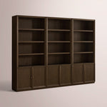 Norvella Modular Hutch Cabinet — MOCHA / TRIPLE