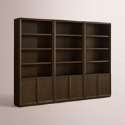 Norvella Modular Hutch Cabinet — MOCHA / TRIPLE
