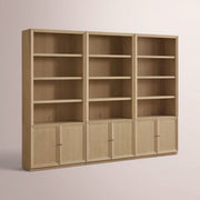 Norvella Modular Hutch Cabinet — SAND / TRIPLE