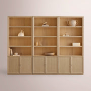 Norvella Modular Hutch Cabinet — SAND / TRIPLE