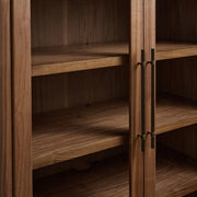 Polvara Modular Glass Media Cabinet Set