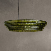 Ghiaccio Glass Oval Chandelier 54''65''