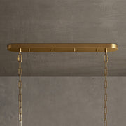Ghiaccio Glass Oval Chandelier 54''65''