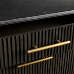 Favera Five-Drawer Dresser — EBONY / BLUESTONE
