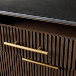 Favera Five-Drawer Dresser — MOCHA / BLUESTONE