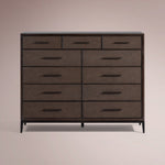 Avindra Eleven-Drawer Dresser — CARAMEL