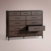 Avindra Eleven-Drawer Dresser — CARAMEL