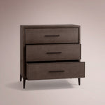 Avindra Three-Drawer Chest — CARAMEL