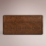 Marevia Burl Six-Drawer Dresser