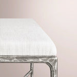 Caloria Fabric End-of-Bed Bench — FORGED PEWTER / 60