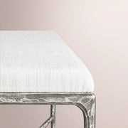 Caloria Fabric End-of-Bed Bench — FORGED PEWTER / 60