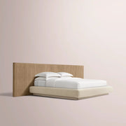 Ethoria Wide Extended Panel Bed with Fabric Base
