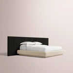 Ethoria Wide Extended Panel Bed with Fabric Base