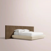 Ethoria Wide Extended Panel Bed with Fabric Base