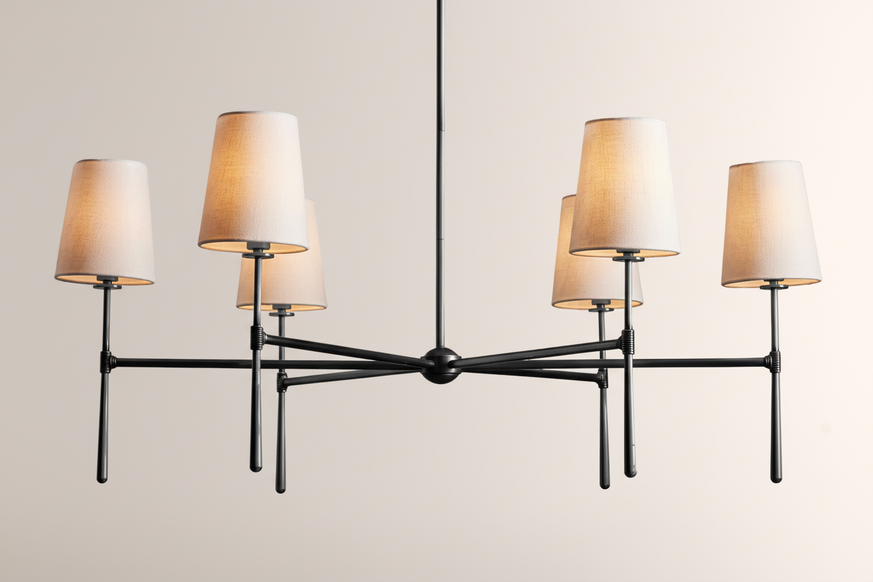 Rhodes Round Chandelier 4/6 Light -kimoylights