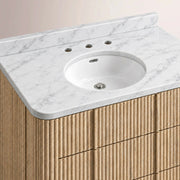 Ethoria Single Extra-Wide Vanity — GREIGE OAK / OVAL