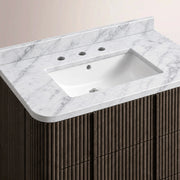 Ethoria Single Extra-Wide Vanity — BLACK OAK / RECTANGLE