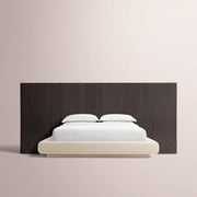 Ethoria Wide Extended Panel Bed with Fabric Base