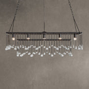 Aubrey Crystal Ball Rectangular Chandelier 47'' 60''