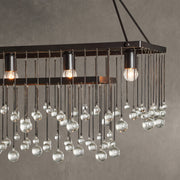 Aubrey Crystal Ball Rectangular Chandelier 47'' 60''