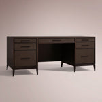 Avindra Executive Desk — CARAMEL