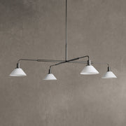 Theron Glass Round Chandelier 30'' 52''