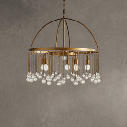 Aubrey Crystal Ball Round Chandelier 5 Light / 8 Light