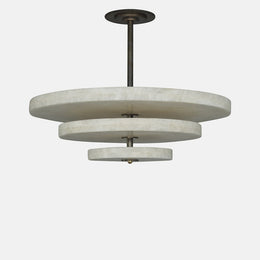 Lira Tiered Alabaster Pendant Light