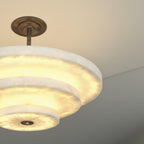 Lira Tiered Alabaster Pendant Light