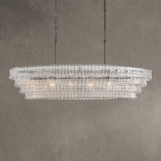 Ghiaccio Glass Oval Chandelier 54''65''