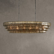 Ghiaccio Glass Oval Chandelier 54''65''